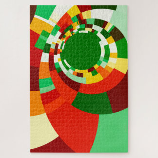 Abstraktes Kreismuster Puzzle