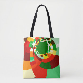 Abstraktes Kreismuster Tasche