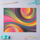 abstraktes Kreispapier Seidenpapier (Basteln)