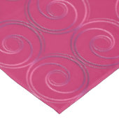 abstraktes Kreisrotmuster Tischdecke (Schrägansicht)