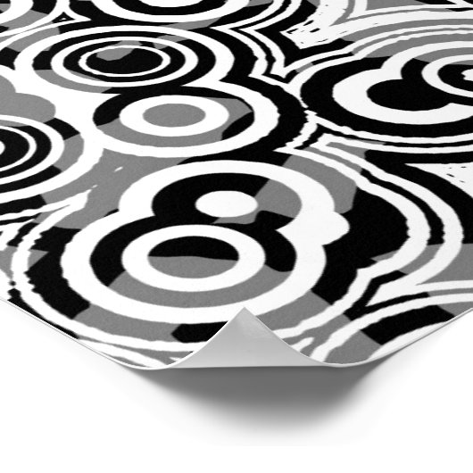 abstraktes Kreissymbol Poster (Ecke)