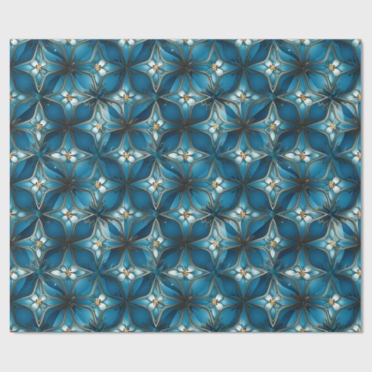 Abstraktes Kreuz Geschenkpapier (Flach)