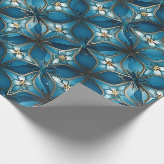 Abstraktes Kreuz Geschenkpapier (Ecke)