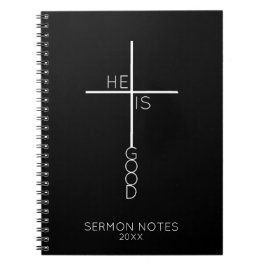 Abstraktes Kreuz Minimalistisch Christlich Notizblock