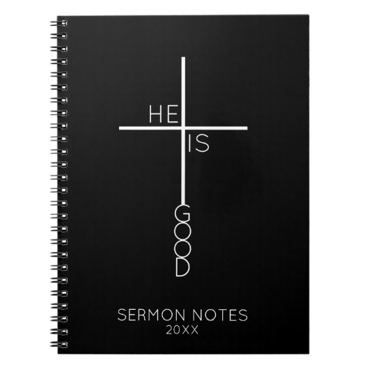 Abstraktes Kreuz Minimalistisch Christlich Notizblock (Vorderseite)