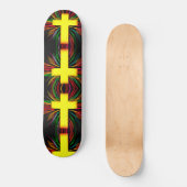 Abstraktes Kreuz Skateboard (Vorderseite)