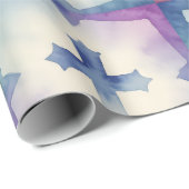 Abstraktes Kreuzmuster schöne Wasserfarbe Glaube  Geschenkpapier (Rolleneckpunkt)