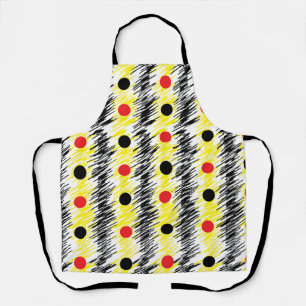 Abstraktes Kritzel-Polka-Punkt-Muster Schürze