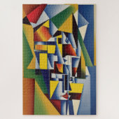 Abstraktes kubistisches Portrait Jigsaw Puzzle (Vertikal)