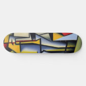 Abstraktes kubistisches Portrait-Skateboard Skateboard (Horizontal)