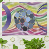 abstraktes Küchenhandtuch Küchentuch (Gefaltet)