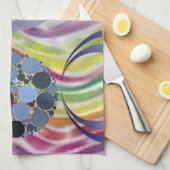 abstraktes Küchenhandtuch Küchentuch (Viertel Falte)