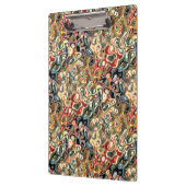 Abstraktes Kunst Clipboard Klemmbrett (Links)