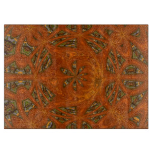 Abstraktes Kunst-Labyrinth Schneidebrett