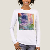 Abstraktes Kunst Langarmshirt Tri-Blend Shirt (Vorderseite)