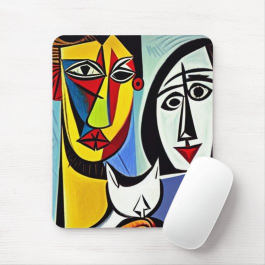 Abstraktes Kunst-Mauspad Mousepad (Mit Mouse)