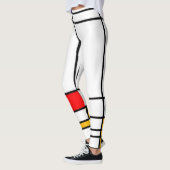 Abstraktes Kunst Mondrian "Trafalgar Quadrat" Leggings (Links)