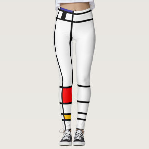 Abstraktes Kunst Mondrian "Trafalgar Quadrat" Leggings
