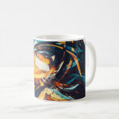 Abstraktes Kunst-Mug Kaffeetasse (VorderseiteRechts)