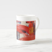 Abstraktes Kunst-Mug Porzellantasse (Vorderseite Rechts)