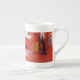 Abstraktes Kunst-Mug Porzellantasse