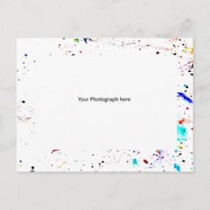 Abstraktes Kunst-Rahmen-Fotografiervorlage Anpassb Postkarte