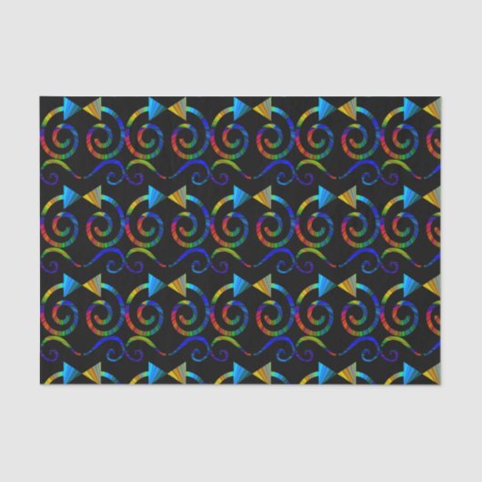 Abstraktes Kunst-Seidenpapier Seidenpapier (Vorderseite)