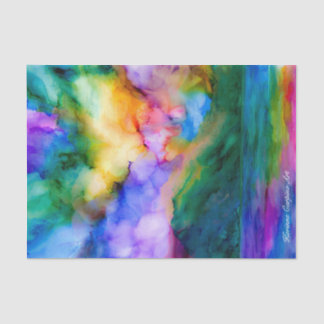 Abstraktes Kunst-Sonnenaufgang-Seidenpapier Seidenpapier