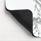 Abstraktes Kunst-Strichmännchen-Mauspad-Geschenk f Mousepad (Ecke)