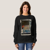 Abstraktes Kunst-Sweatshirt Sweatshirt (Vorne ganz)
