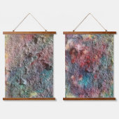 Abstraktes Kunst-Teppich-Set aus 2 Wandteppich Mit Holzrahmen (Doppelt)