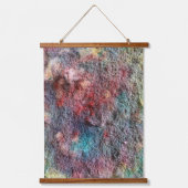 Abstraktes Kunst-Teppich-Set aus 2 Wandteppich Mit Holzrahmen (Vorderseite 2)