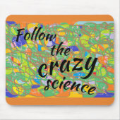 abstraktes Kunst Waisen-Schwarzes folgen der Mousepad (Vorne)