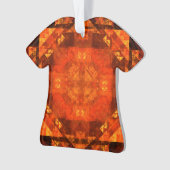 Abstraktes kunstakryllisches Shirt segnen Ornament (Vorderseite)