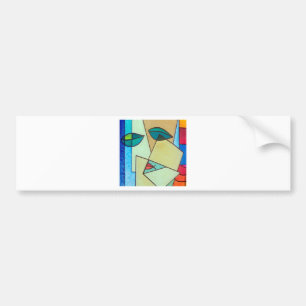 abstraktes Kunstbild Autoaufkleber
