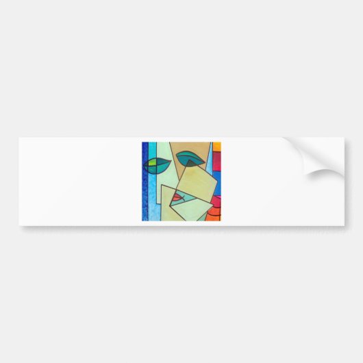 abstraktes Kunstbild Autoaufkleber (Vorne)