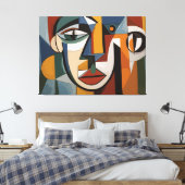 abstraktes Kunstbild Leinwanddruck (Insitu (Schlafzimmer))