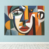 abstraktes Kunstbild Leinwanddruck (Insitu (Holzboden))