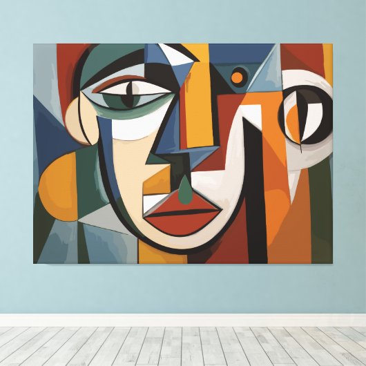 abstraktes Kunstbild Leinwanddruck (Insitu (Holzboden))