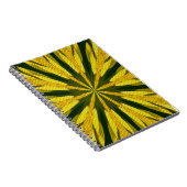 Abstraktes Kunstbuch in Gelb und Grün Notizblock (Rechte Seite)