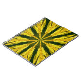 Abstraktes Kunstbuch in Gelb und Grün Notizblock (Linke Seite)