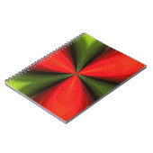 Abstraktes Kunstbuch in Rot und Grün Notizblock (Linke Seite)