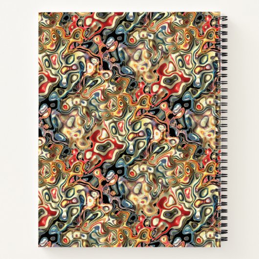 Abstraktes Kunstbuch Notizblock (Rückseite)