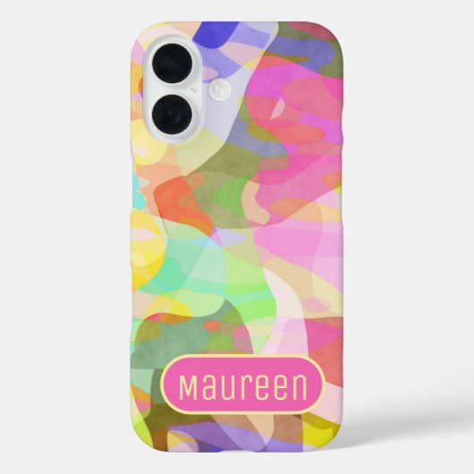Abstraktes Kunstdesign in Pastellfarben Case-Mate iPhone Hülle (Rückseite)