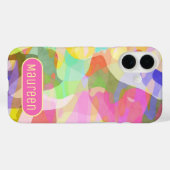 Abstraktes Kunstdesign in Pastellfarben Case-Mate iPhone Hülle (Rückseite (Horizontal))