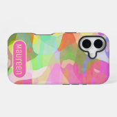 Abstraktes Kunstdesign in Pastellfarben iPhone 16 Hülle (Rückseite (Horizontal))