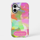 Abstraktes Kunstdesign in Pastellfarben iPhone 16 Hülle (Rückseite)
