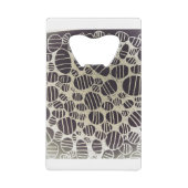 Abstraktes Kunstdesign in Schwarzweiß Geldbeutel Flaschenöffner (Vorderseite)