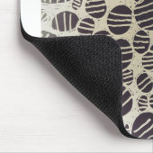 Abstraktes Kunstdesign in Schwarzweiß Mousepad (Ecke)