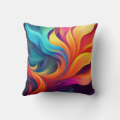 Abstraktes Kunstdesign Kissen (Rückseite)